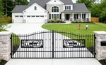 20FT X7FT. Dual Swing Driveway Gates Weatherproof Iron For Outdoor. Fixed Price $1749.00.