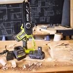 Ryobi 18V One+ 6 In. Cordless Compact Pruning Mini Chainsaw - Used W/ Battery. Fixed Price $94.12.