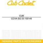 Cub Cadet VA-SG-33-100149 Back Panel Sprayer Fast Attach VA-33-103149MTD. Fixed Price $49.95.