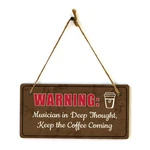 Funny Music Decor 5X10 Hanging Plus Wall Door Sign. Fixed Price $15.99.