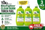 Lot Of Tiki Bitefighter Torch Fuel Clean Burn 32 Fl Oz Each Safety Lock Lid. Fixed Price $44.99.