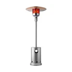 Propane Patio Heater 50000BTU Tall Hammered W/round Table Outdoor Silver. Fixed Price $123.99.