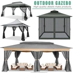 Outdoor Gazebo 11X11 12X20 Heavy Duty Canopy Patio Tent With Mosquito Netting. Fixed Price $139.99.