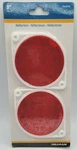 Hillman 3" Red Reflectors Combo Nail-on Self-adhesive New Factory Sealed. Fixed Price $6.17.