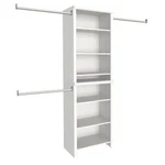 Closetmaid White Standard Reach Walk Wall Cabinet Organizer Shelves. Fixed Price $147.24.
