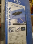 Snowjoe Light Weight Winter Extended Pole Jumbo 2 1 Broom, Blue. Fixed Price $49.00.
