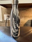 Well Insulated Stainless Steel Zebra Print 17OZ Bottle. Fixed Price $5.00.
