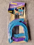 Vintage Franklin Yard Horseshoes Set Teal Purple Plastic 90S. Fixed Price $14.95.