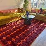 Moroccan Rug 6X9 Handmade Wool Carpet With Boho Geometric 8X10 For Living Room. Fixed Price $287.28.