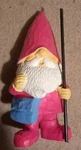 Garden Gnome With Walking Stick Exhart Magneta. Fixed Price $18.09.
