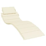 Vidaxl Sun Lounger Cushion Cream 73DOT2 INX22DOT8 INX1DOT2 Oxford Fabric. Fixed Price $46.34.