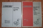 Troy-bilt 1993 Horse Operators Service & Parts Manuals. Fixed Price $24.95.