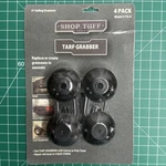 Nos Gosport TG-4 0.13 W X Heavy Duty Polymer Tarp Grabber Black Pack. Fixed Price $9.74.