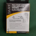 Dare High Strain Corner & End Insulator For Tensile Fence / Black 10 Pack. Fixed Price $30.40.