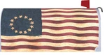 Rustic Betsy Ross Patriotic Standard Mailbox Cover- Custom Decor. Fixed Price $16.99.