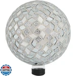Sunnydaze 10-INCH Gazing Ball For Garden Crackled Glass Mosaic. Fixed Price $96.95.