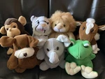 Fiesta Bean Bag Plush Lot Of 7 Stuffed Animals Sounds A6005 A6003 A6004 A6008. Fixed Price $19.95.