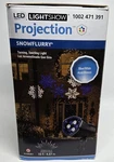 Led Projection Light "snowflurry" Gemmy New Blue/white Snowflakes Projects 15FT. Fixed Price $14.99.