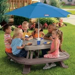 Little Tikes Fold 'n Store Picnic Table With Market Umbrella - 632433. Fixed Price $129.95.