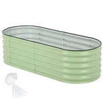 17"TALL Galvanized Raised Garden Bed Kit Planter Box 4-IN-1 Modular Design Green. Fixed Price $69.99.