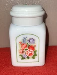 Avon Vintage Country Garden Beauty Dust Jar, 1970 Jars, Collectible. Fixed Price $10.00.