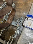 Vintage Tire Chains Nos Original Bag Nixdorff Lloyd Co. Pasenger Car. Fixed Price $45.00.