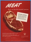 1945 American Meat Institute Beef Pot Roast Wwii Era Vintage Kitchen Decor Ad. Fixed Price $11.49.