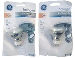2X Q50GU10/FL/CD Halogen Indoor Floodlight Bulbs. Fixed Price $15.31.