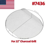 7436 Weber 22" Hinged Cooking Grate 21.5" Replacement Kettle Grill. Fixed Price $27.99.