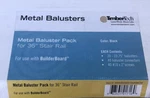 (60) Timbertech Stair Rail BRMB36KITBCM 36" Metal Baluster Pack Builderboard. Fixed Price $100.00.