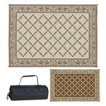 Reversible Mats 119127 Outdoor Patio 9' X 12' Brown/beige Rv Camping New. Fixed Price $96.29.