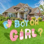 11PCS Gender Reveal Decorations Shower Yard Signs With Stakes,baby. Fixed Price $14.95.