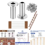 200 Pack T316 Stainless Steel Protector Sleeves Wire Rope Cable Railing Marine. Fixed Price $90.29.