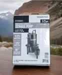 Everbilt Submersible Sewage Pump 1/2 Hp Cast Iron 115V ESE50W-HD 125 Gpm 2IN. Fixed Price $189.00.