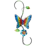 Tii Collections 18" Blue And Yellow Glass Butterfly Spring Plant Metal Hanger. Fixed Price $20.49.