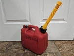Pre-ban Wedco 1.25 Gallon Vented Fuel Can Model W120 With Aftermarket Flex Spout. Fixed Price $15.00.