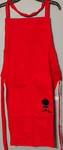 Weber Bbq Barbecue Grill Apron Red Stitched Design 2 Pockets & Tongs Hanger New. Fixed Price $8.93.