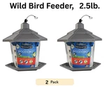 Pennington Earth Smart, Gray Plastic, Hopper Wild Bird Feeder, 2.5 Lb. Capacity. Fixed Price $14.00.