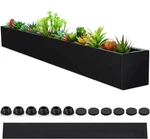 1 Pcs Long Rectangular Planter Box Window Sill Metal Water Trough. Fixed Price $92.87.