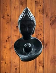 Buddha Head Incense Holder Ceramic Black Statue 3.5" 4" Next Day Shipping. Fixed Price $11.99.