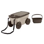 Rolling Garden Scooter With Wheels & Pull Strap Light Taupe Outdoor Suncast. Fixed Price $92.33.