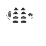 Trex Select Stair Railing Mounting Hardware Black Brackets Screws. Fixed Price $18.04.