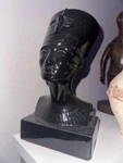 Black Nefertiti Bust Statue - Elegant Decorative Piece. Fixed Price $20.00.