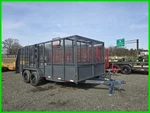 2026 Tuff Dawg Trailers 7X16 5' High Side Landscape New. Fixed Price $5195.00.