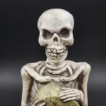 Halloween Resin Molded Rip Skeleton Grave Stone Serpent 13.5" Yard Decoration. Fixed Price $24.99.