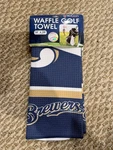 New Wincraft Milwaukee Brewers Mlb Waffle Golf Towel 14"X 24". Fixed Price $14.99.
