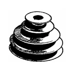 Chicago Die Casting Pulley V-groove 4 Step, Drill Press 5/8 I.... Fixed Price $37.22.