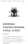 New Starter Solenoid Prong For Craftsman 145673 146154 Lawn Mower. Fixed Price $23.99.