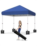 Pop Up Canopy Tent 10X10FT Quick Outdoor Gazebo Adjustable Heights W/roller Bag. Fixed Price $101.19.