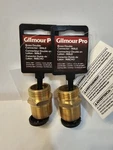 2-PACK Gilmour Brass Double Male 3/4" Hose Thread Adaptor Connector 877014-1001. Fixed Price $9.99.